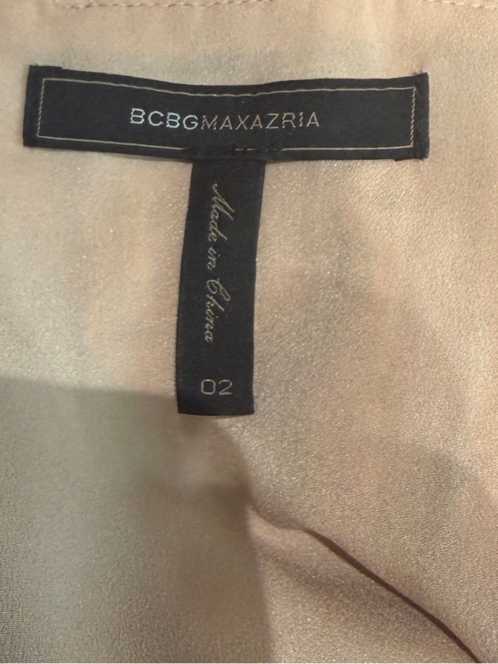 Bloomingdales BCBGAMAXAZRIA Women’s Sequin V-Neck Stripped Wrap Dress Size 2 - Picture 3 of 9